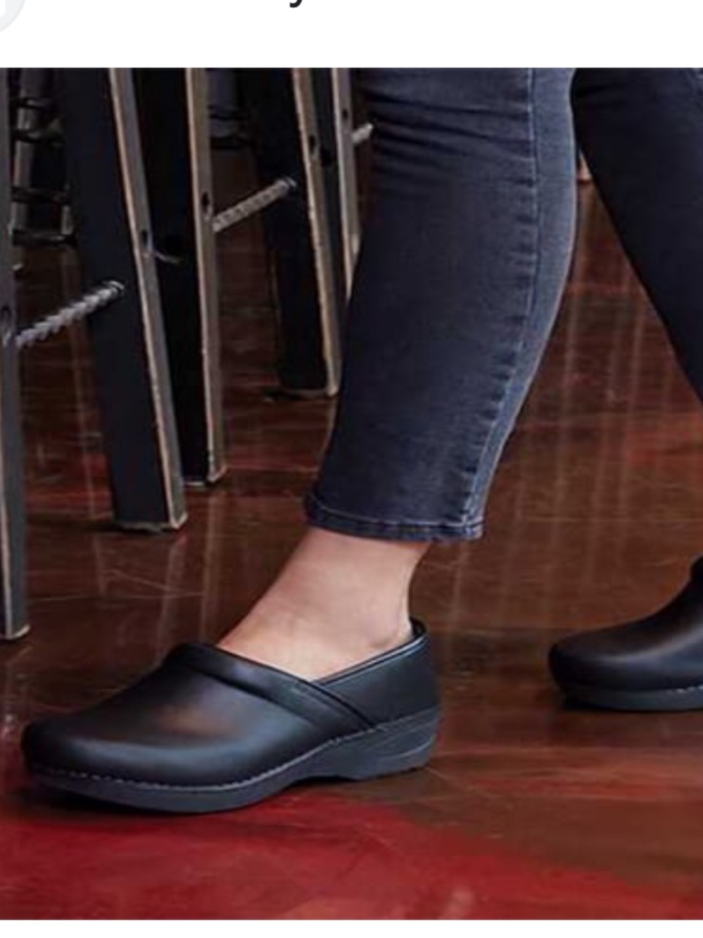 Dansko Professional  Women’s Black Leather Slip-On Clogs Size 41